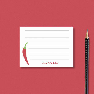 Bloco De Notas Red Chili Pepper