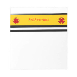 Bloco De Notas Red Clover Ribbon por Kenneth Yoncich