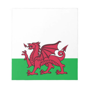 Bloco De Notas Red Dragon Celtic Flag & Welsh