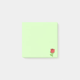 Bloco De Notas Red Emoji Tulip