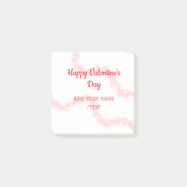 Bloco De Notas Red glitter lines happy Valentine's day spiral nam
