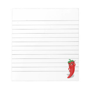 Bloco De Notas Red Hot Pepper Diva Linhado