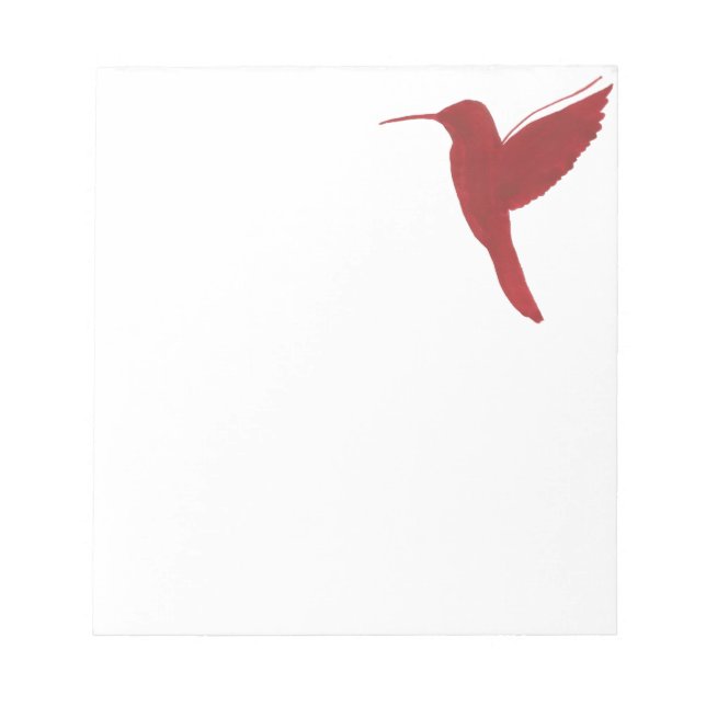 Bloco De Notas Red Hummingbird (Frente)
