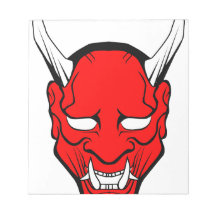 Red Japan Hannya Mask
