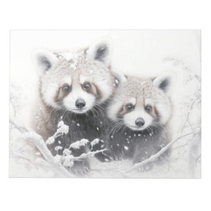 Bloco De Notas Red Panda Animal Discovery Wild Nature Ink Sketch