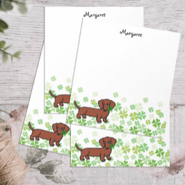 Bloco De Notas Red Smooth Dachshund 2