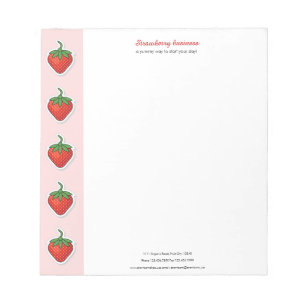 Bloco De Notas Red Sweet Strawberry