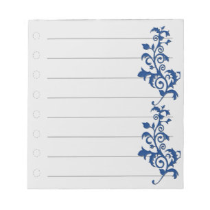 Bloco de Notas Redemoinho Azul