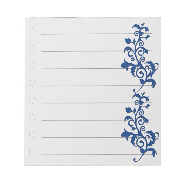 Bloco de Notas Redemoinho Azul (Frente)