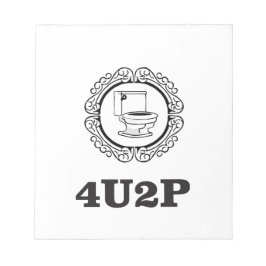 Bloco De Notas redonda para você fazer xixi