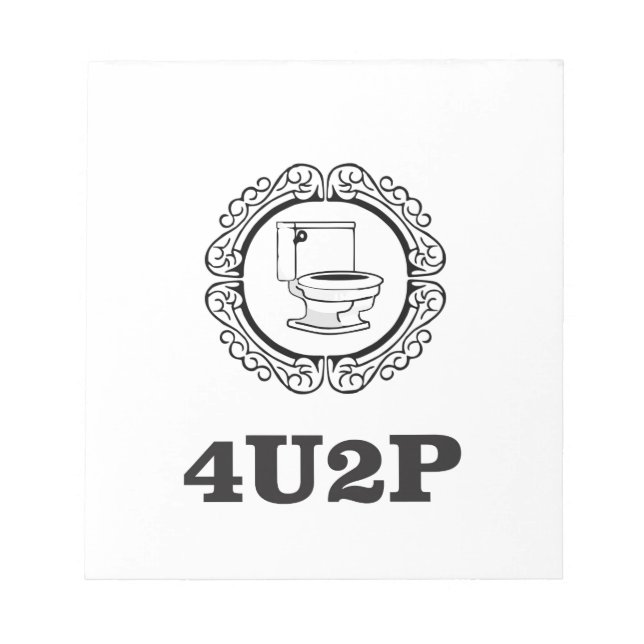 Bloco De Notas redonda para você fazer xixi (Frente)