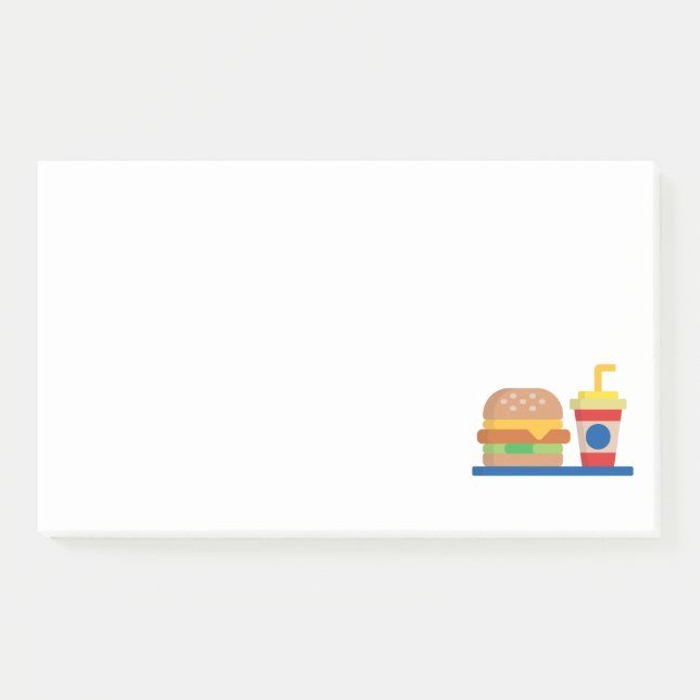 Bloco De Notas Refeição de Burger (Frente)