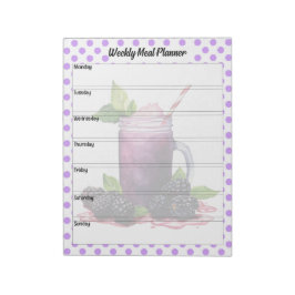 Bloco De Notas Refeição Semanal De Aroma