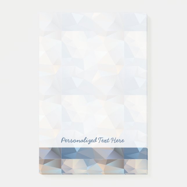 Bloco De Notas Refrigere o teste padrão abstrato do triângulo (Frente)