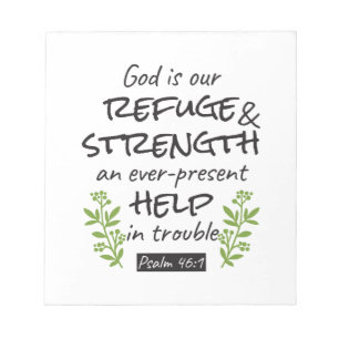 Bloco De Notas Refúgio divino - Salmo 46:1 para conforto espiritu