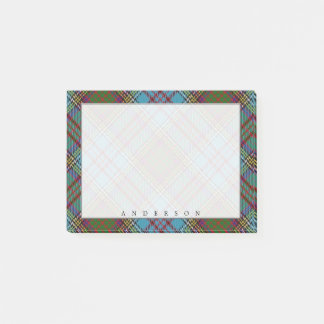 Bloco De Notas Regal Scottish Clan Anderson Tartan