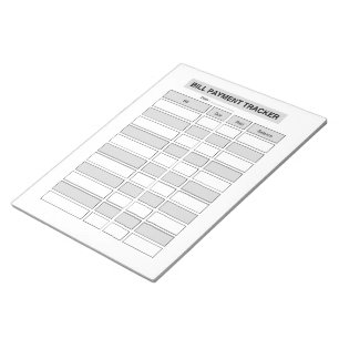 Bloco De Notas Registro de Rastreamento de Pagamento de Contas Me