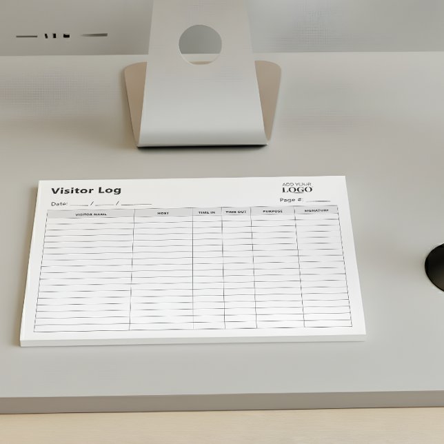 Bloco De Notas Registro de Visitantes de Negócios | Descolagem Pr (Criador carregado)