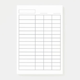 Bloco De Notas Registro Multipropósito de Coluna do Log 4 Persona
