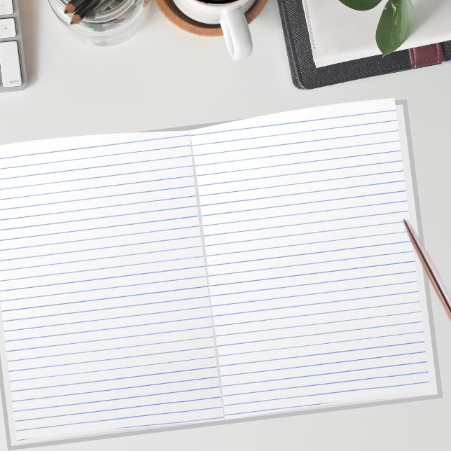 Bloco De Notas Regra da Faculdade Papel Vinculado Azul Paisagem 1 (Criador carregado)