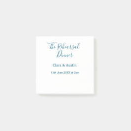 Bloco De Notas Rehearsal dinner the night before simple minimal m