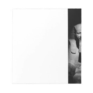 Bloco De Notas Rei faraó preto e branco