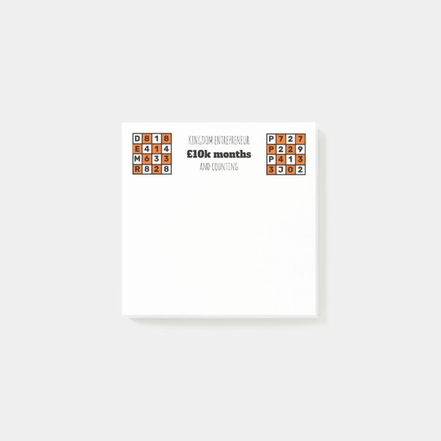 Bloco De Notas Reino Empreendedor Afirmação Cristã Versos (Frente)