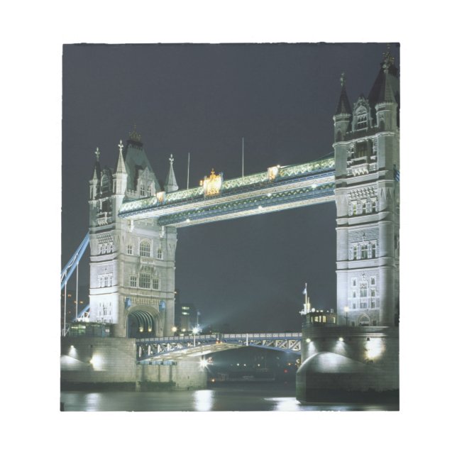 Bloco De Notas Reino Unido, Inglaterra, Londres, Tower Bridge. (Frente)