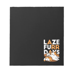 Bloco De Notas Relaxando a Arte de Gato - 'Dias de Furo de Lázaro