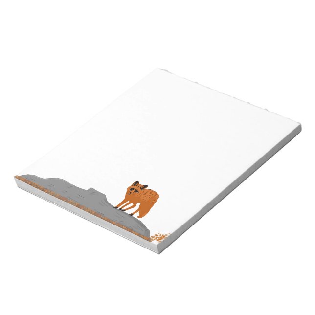 Bloco De Notas 🦊 Renard sur le Rocher (Invertido)