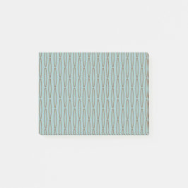 Bloco De Notas Repetição Geométrica Azul Pálido