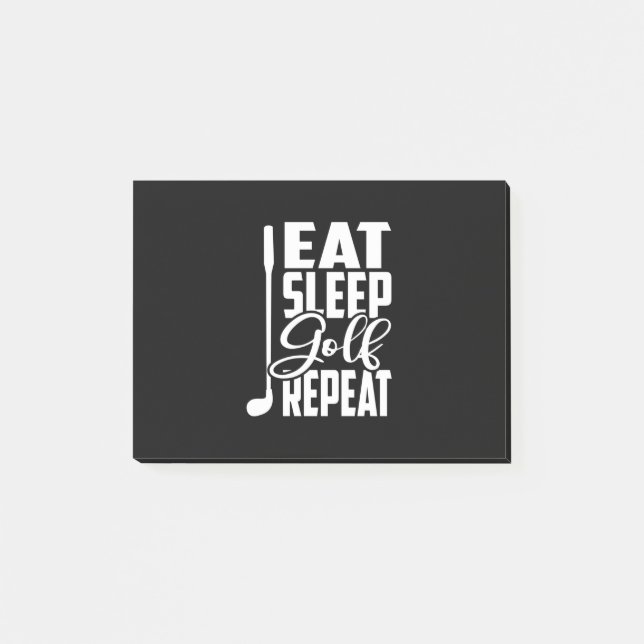 Bloco De Notas Repetir Golf De Sono (Frente)