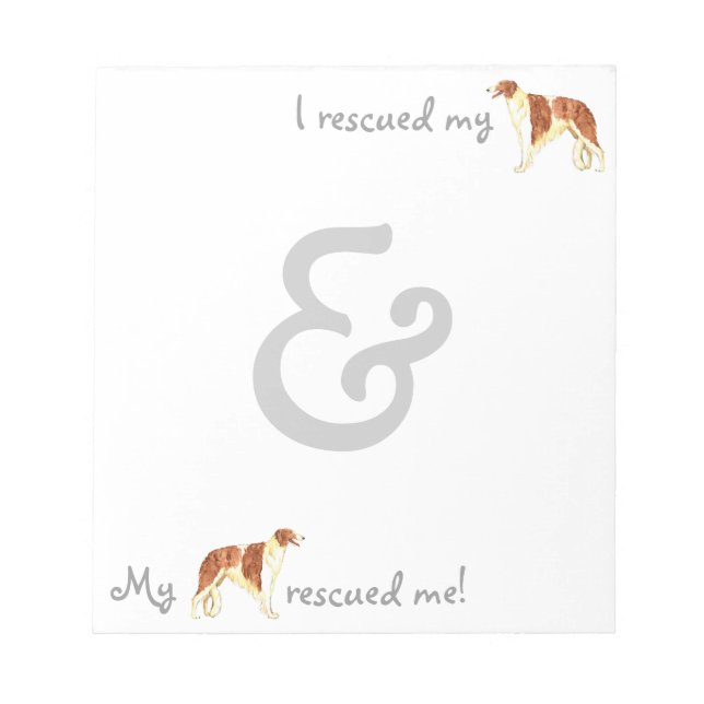 Bloco De Notas Resgate Borzoi (Frente)