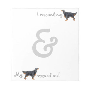 Bloco De Notas Resgate Gordon Setter
