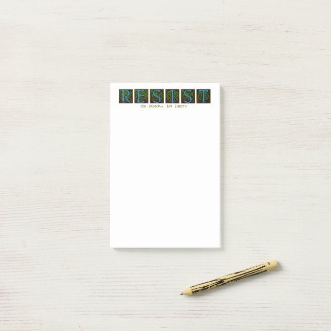 Bloco De Notas Resist (Na mesa)