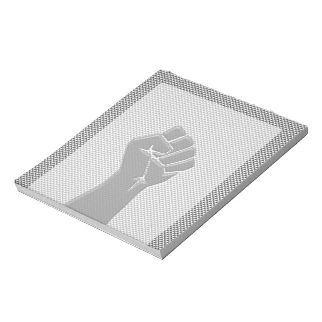 Bloco De Notas Resistência à Solidariedade no Estilo de Fibra de  (Invertido)