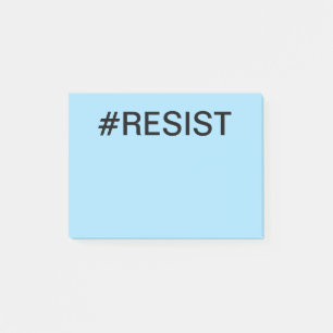 Bloco De Notas #Resistir ao texto em negrito em azul claro