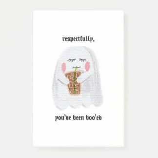 Bloco De Notas Respeitosamente, você tem sido o Boo'ed Sticky Not