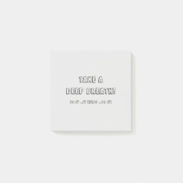 Bloco De Notas Respire fundo!