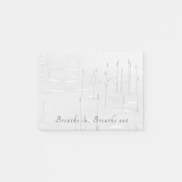 Bloco De Notas Respire, respire a calma cena do lago de inverno