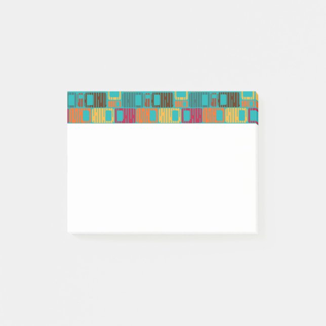 Bloco De Notas Retângulos Interrompidos (Frente)