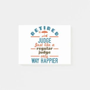 Bloco De Notas Retired Judge Justice Retirement Way Happier
