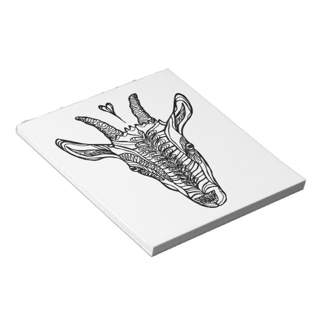 Bloco De Notas Retrato de Cabra com Coração (Inclinado)