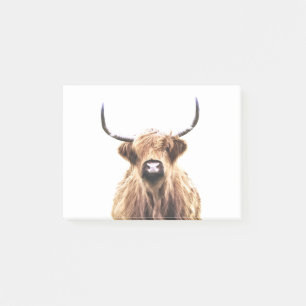 Bloco De Notas Retrato de Vaca Highland
