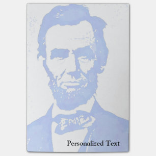 Bloco De Notas Retrato do pop art de Abraham Lincoln