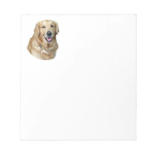 Bloco De Notas retrato fotográfico de cão Golden Retriever