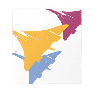 Bloco De Notas Retro Concorde Jet Airplane Design de Voo