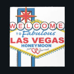 Bloco De Notas Retro da lua de mel de Las Vegas<br><div class="desc">Design de Las Vegas Honeymoon</div>