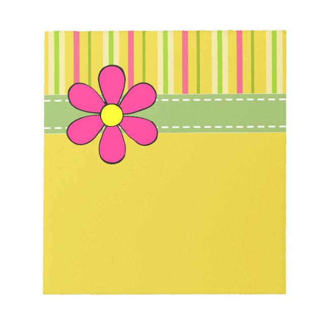 Bloco De Notas Retro Daisy Notepad (Frente)