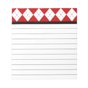 Bloco de notas retro de Argyle